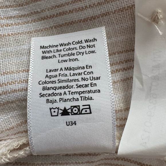 Tie Front Cap Sleeve Linen Top XXXL (22) NWT - Picture 10 of 13